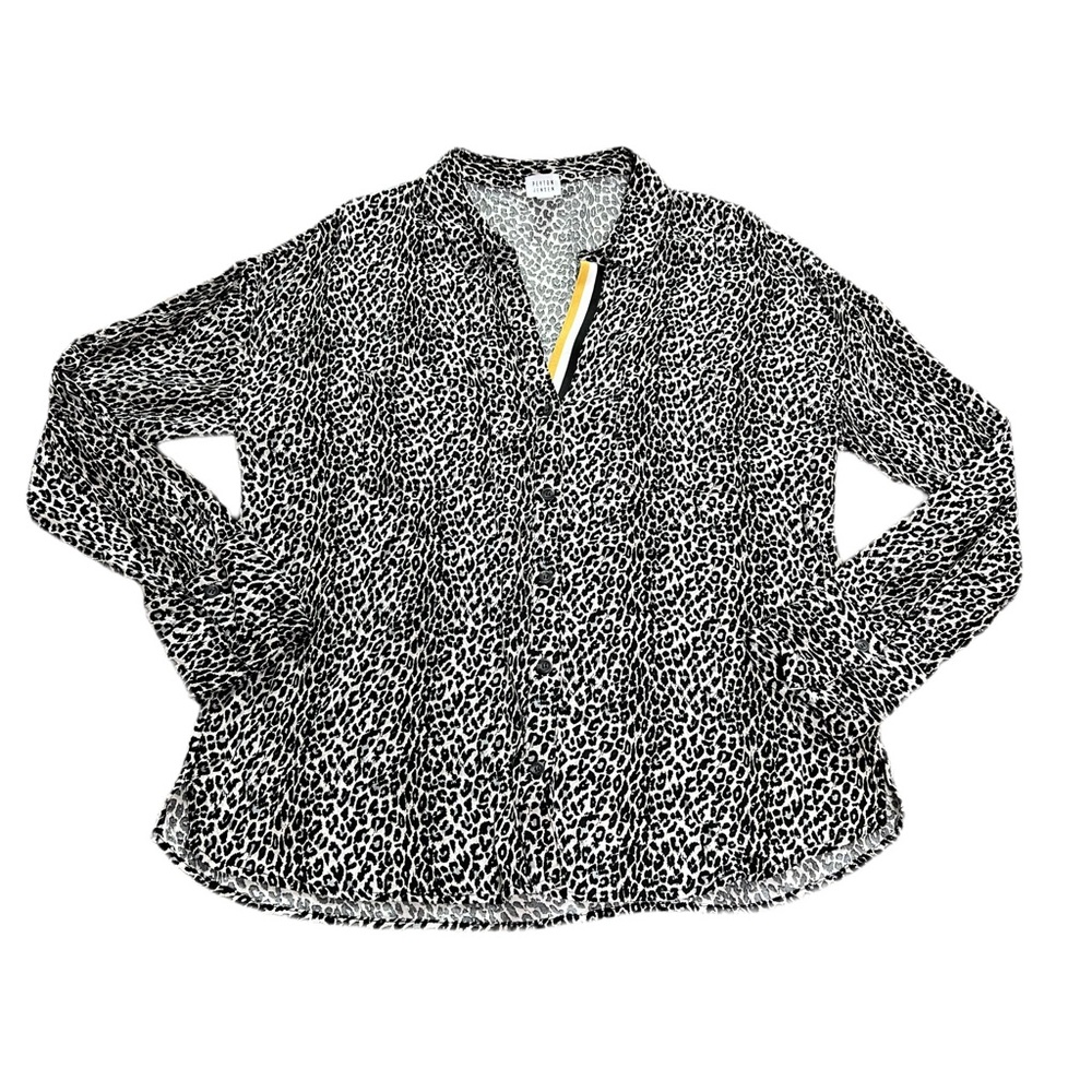 Peyton Jensen Kendra Leopard Print Button Down - image 5